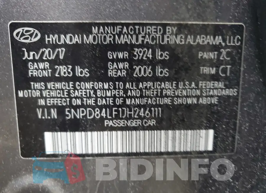 5NPD84LF1JH246111 Photo# 13