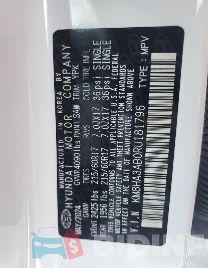 KM8HA3AB0RU181796 Photo# 13