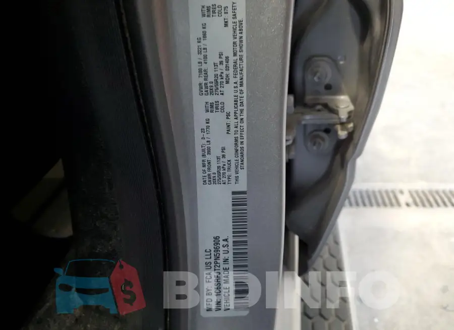 1C6SRFJT2PN596906 Photo# 13