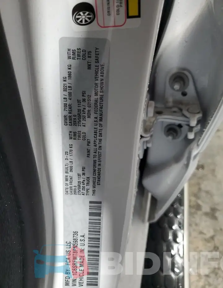 1C6SRFMT8PN598736 Photo# 12
