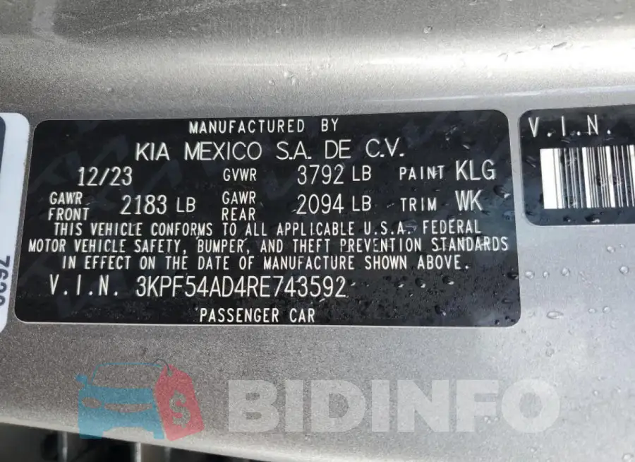 3KPF54AD4RE743592 Photo# 12