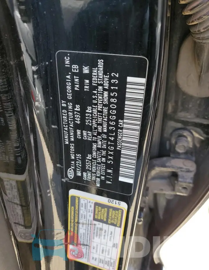 5XXGT4L36GG085132 Photo# 12