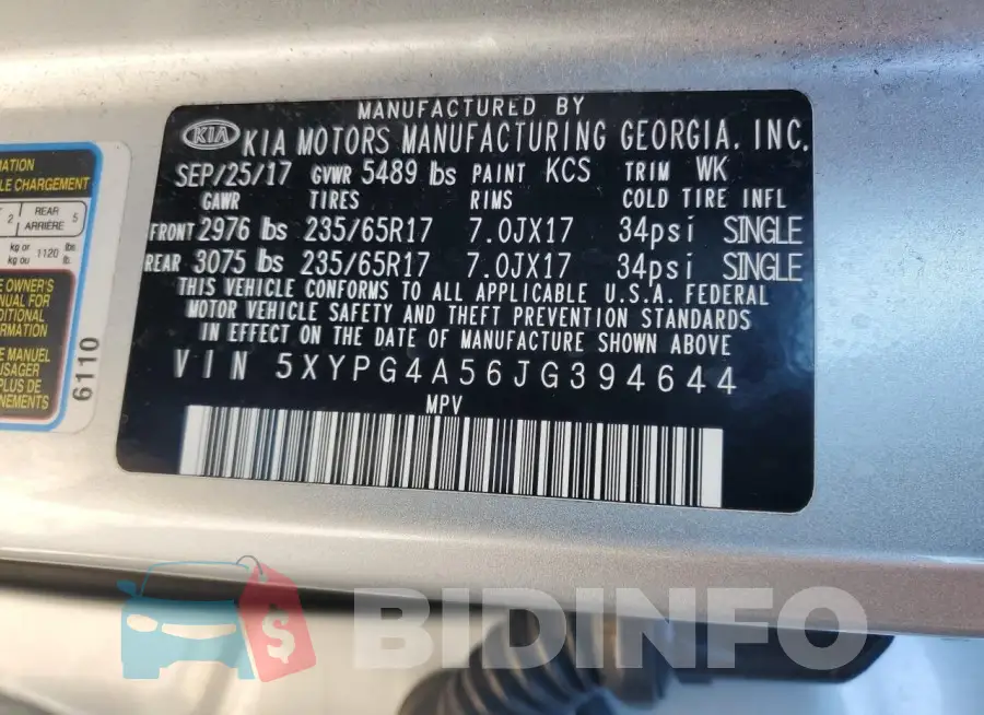 5XYPG4A56JG394644 Photo# 13