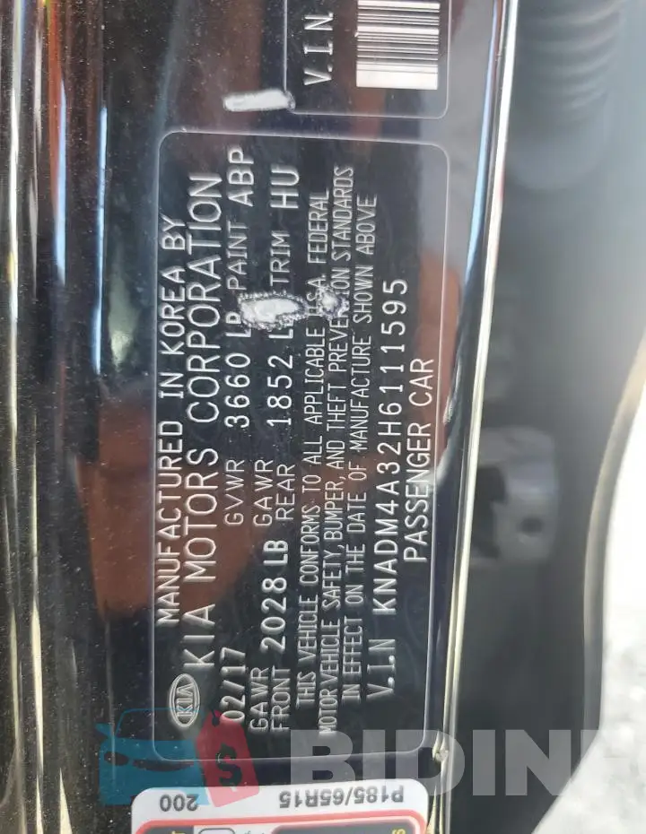 KNADM4A32H6111595 Photo# 12