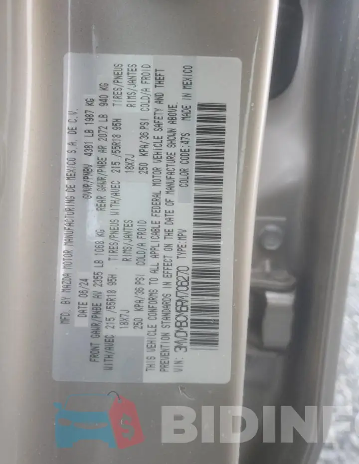 3MVDMBCM6RM706270 Photo# 14