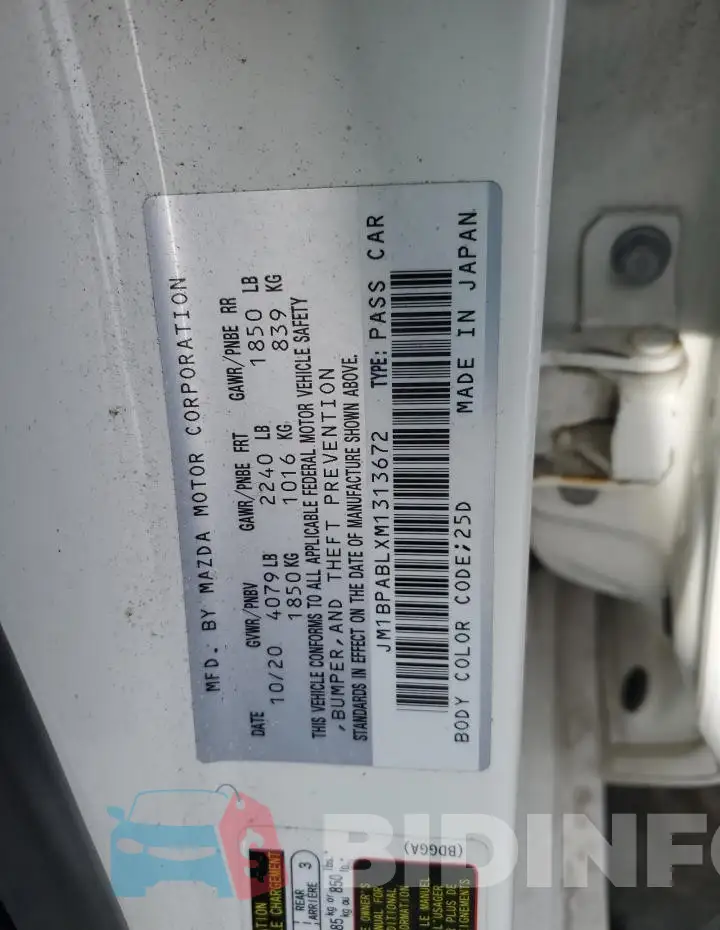 JM1BPABLXM1313672 Photo# 12