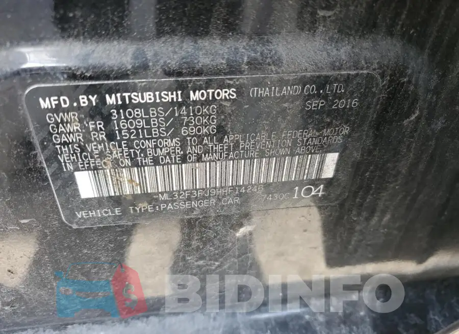 ML32F3FJ9HHF14246 Photo# 12