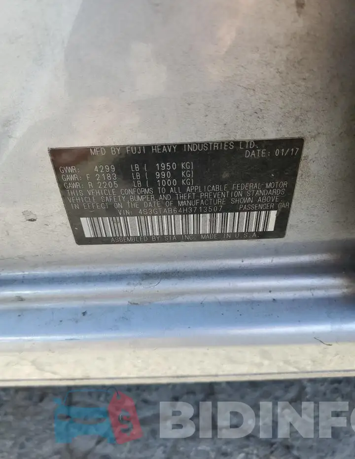 4S3GTAB64H3713507 Photo# 13