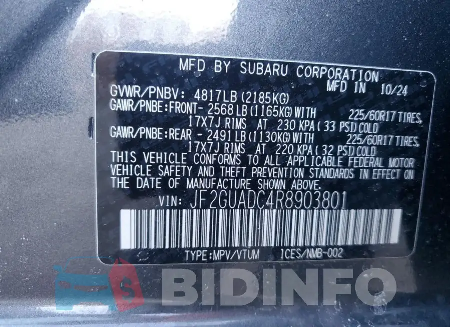 JF2GUADC4R8903801 Photo# 13