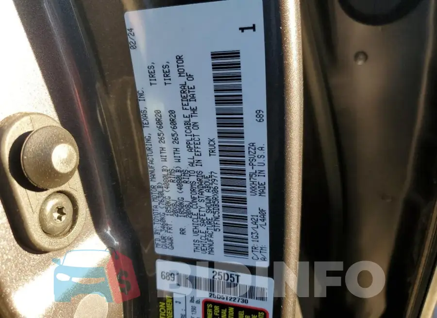 5TFNC5DB5RX067977 Photo# 12