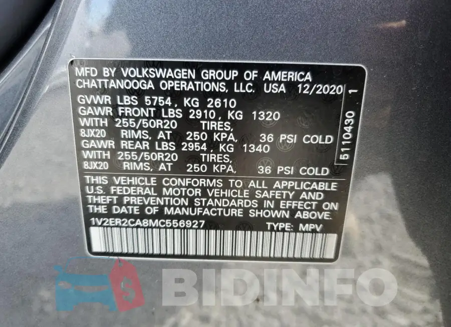 1V2ER2CA8MC556927 Photo# 13