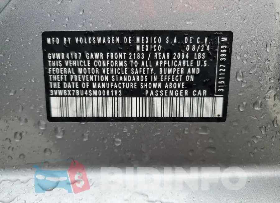3VWBX7BU4SM006183 Photo# 13