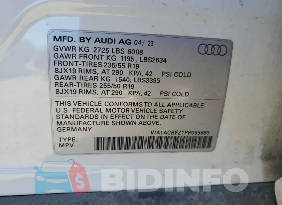 WA1ACBFZ1PP055680 Photo# 13