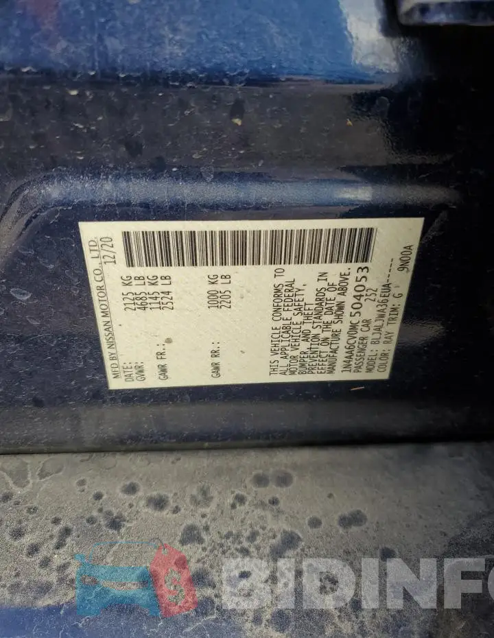 1N4AA6CV0MC504053 Photo# 12
