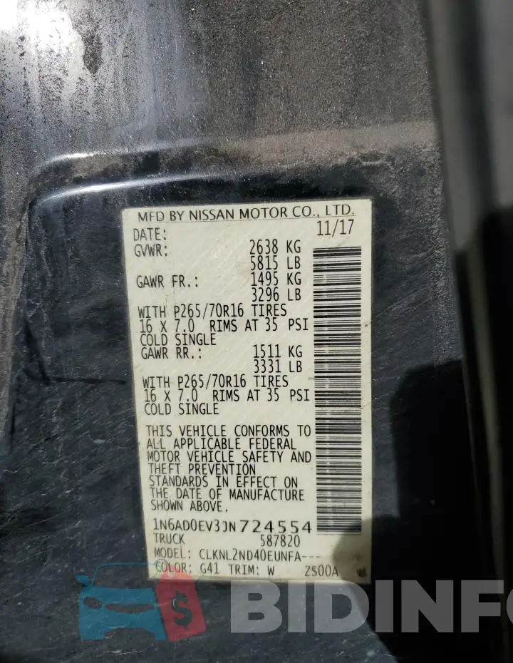 1N6AD0EV3JN724554 Photo# 13
