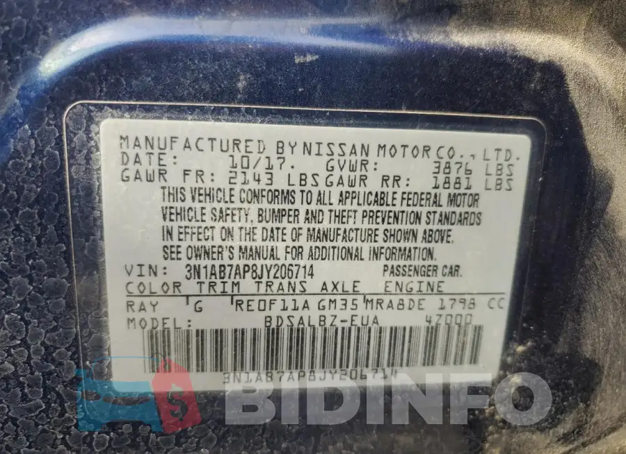 3N1AB7AP8JY206714 Photo# 13