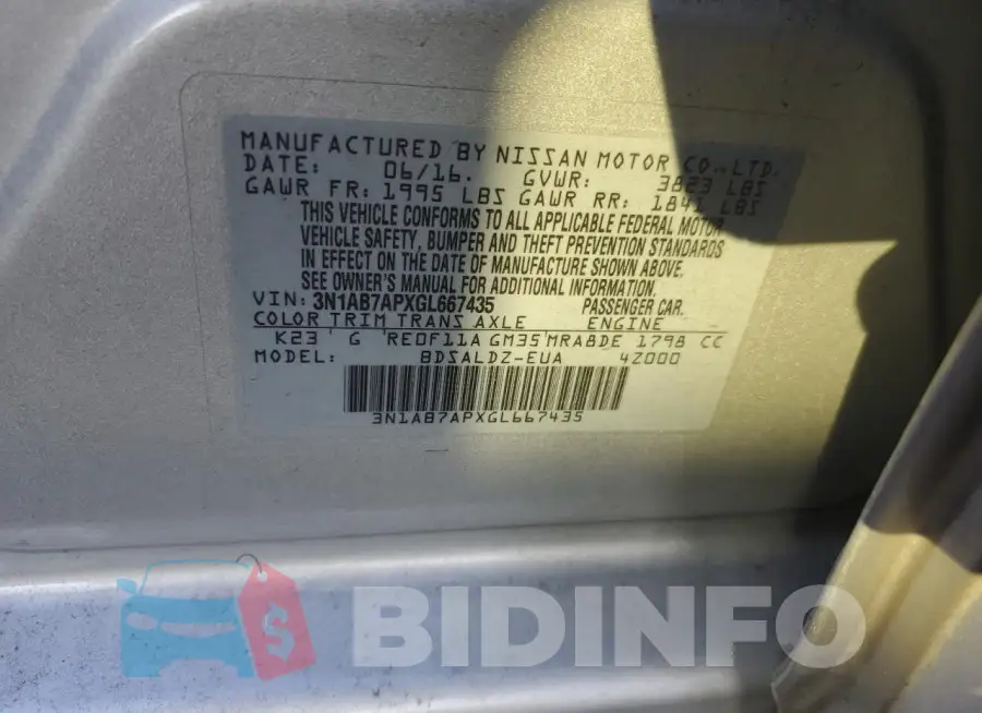 3N1AB7APXGL667435 Photo# 12