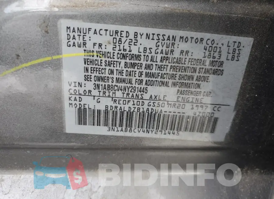 3N1AB8CV4NY291445 Photo# 12