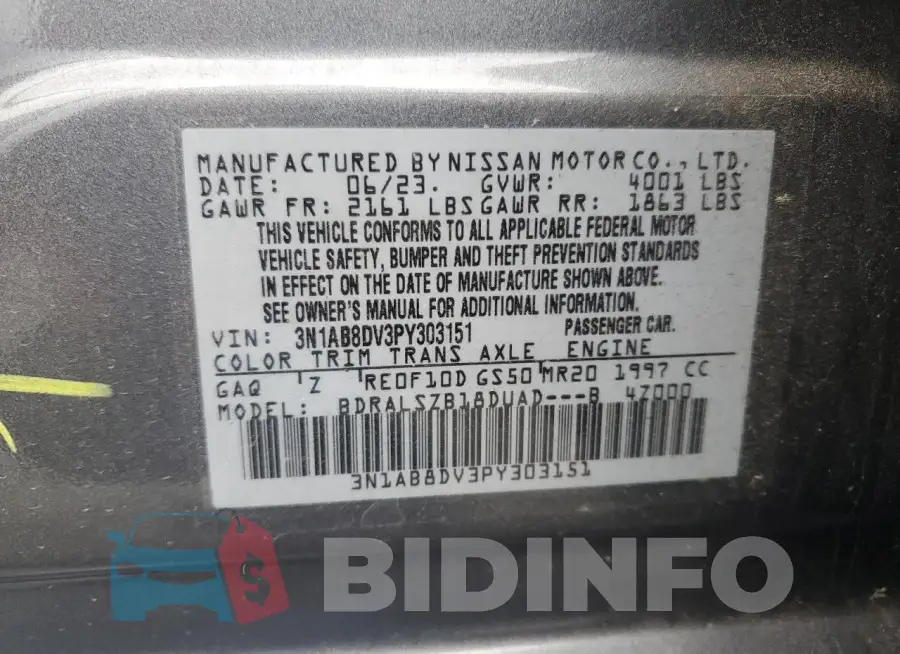 3N1AB8DV3PY303151 Photo# 12