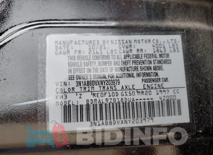 3N1AB8DVXNY203979 Photo# 12