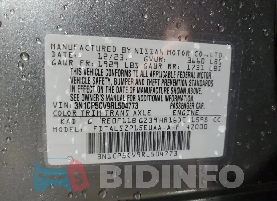 3N1CP5CV9RL504773 Photo# 13