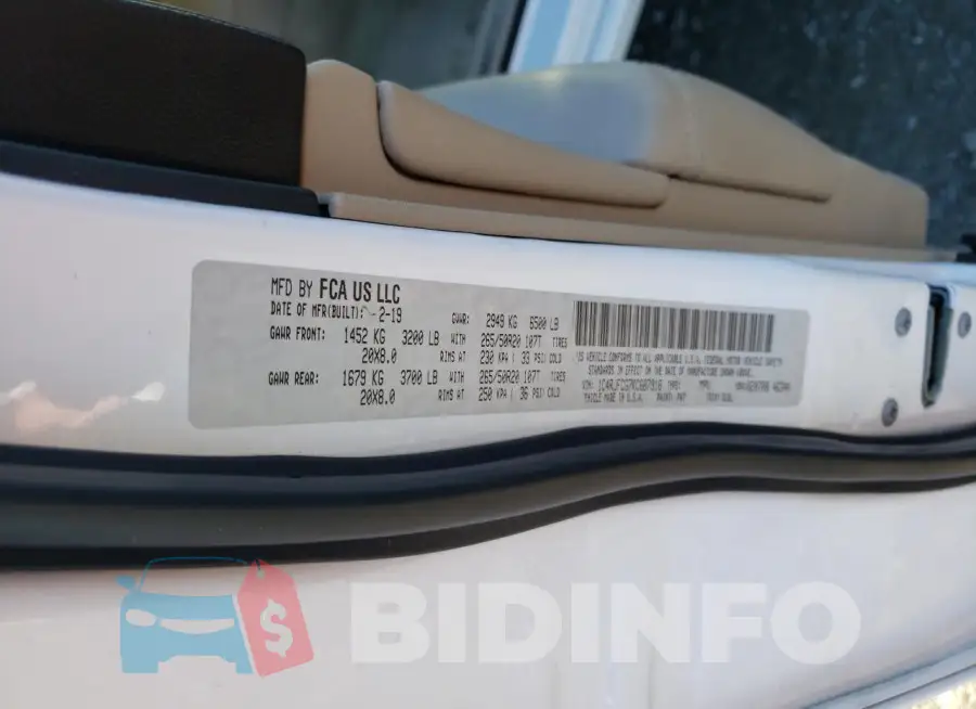 1C4RJFCG7KC687916 Photo# 13