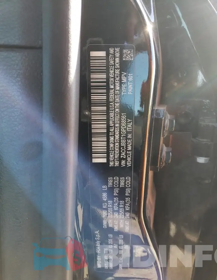 ZACCJBBT1GPD68561 Photo# 13