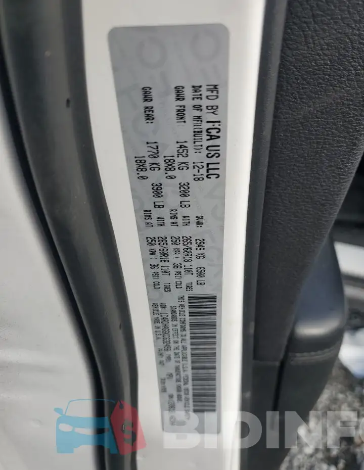 1C4RDHAG6KC632458 Photo# 13