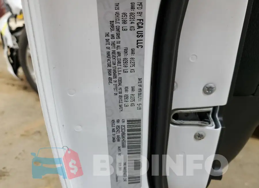 2C3CDXBG0KH656688 Photo# 12