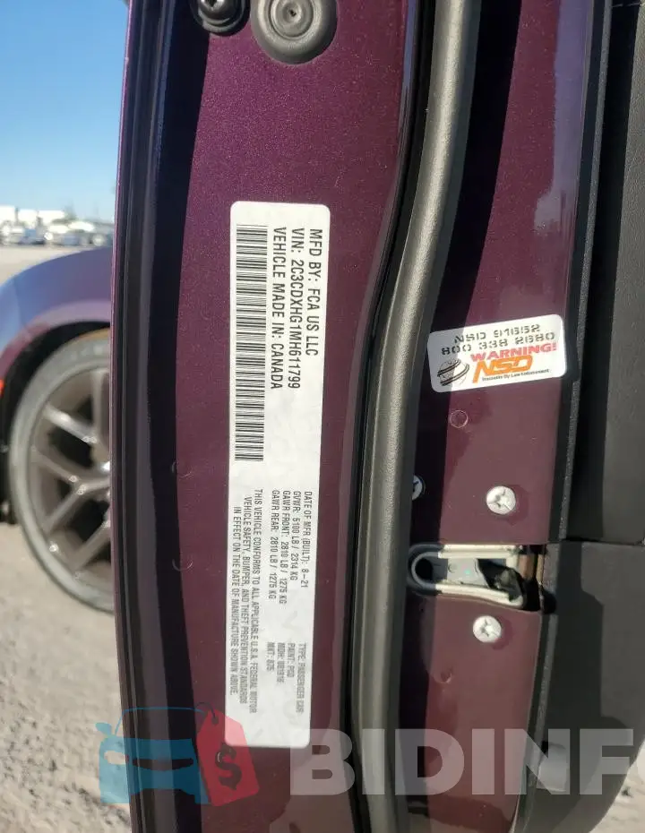 2C3CDXHG1MH611799 Photo# 13