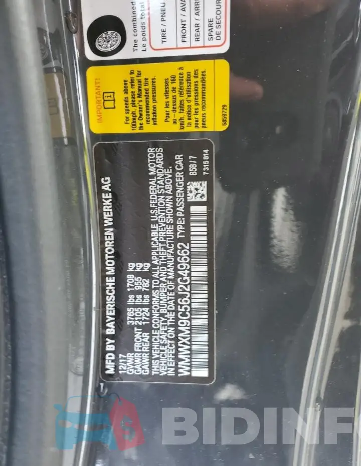 WMWXM9C56J2G49662 Photo# 12