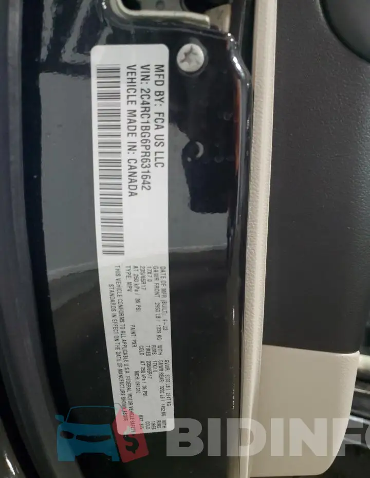 2C4RC1BG6PR631642 Photo# 14