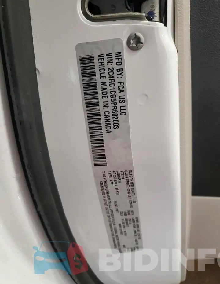 2C4RC1CG5PR602003 Photo# 14