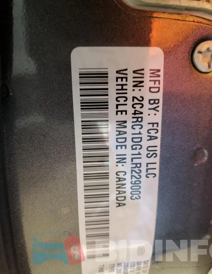 2C4RC1DG1LR229003 Photo# 14