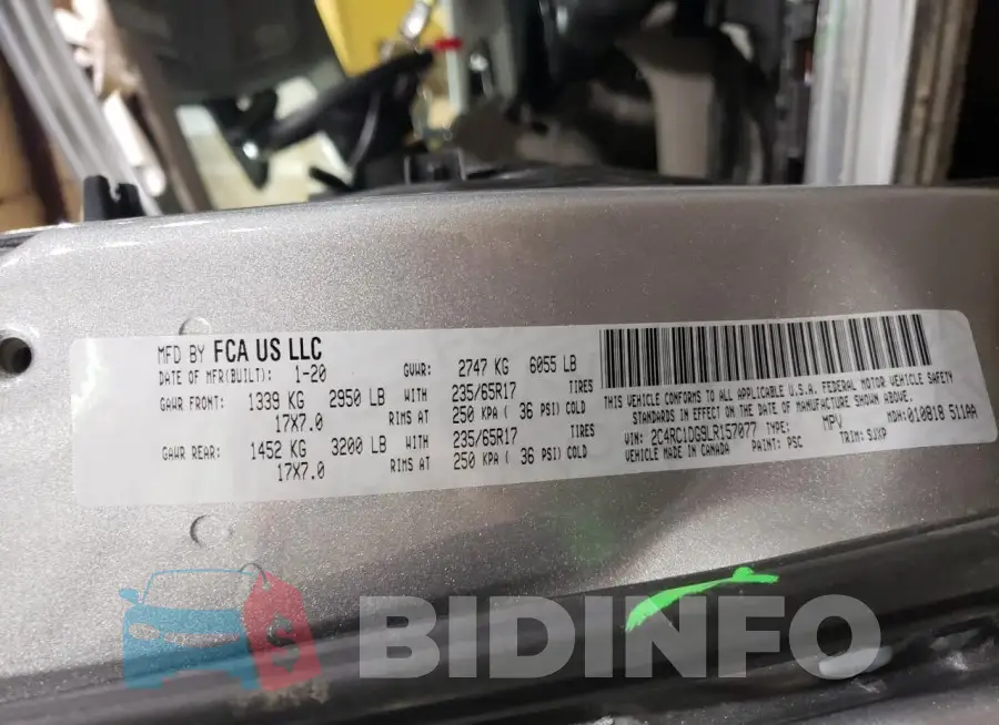 2C4RC1DG9LR157077 Photo# 13
