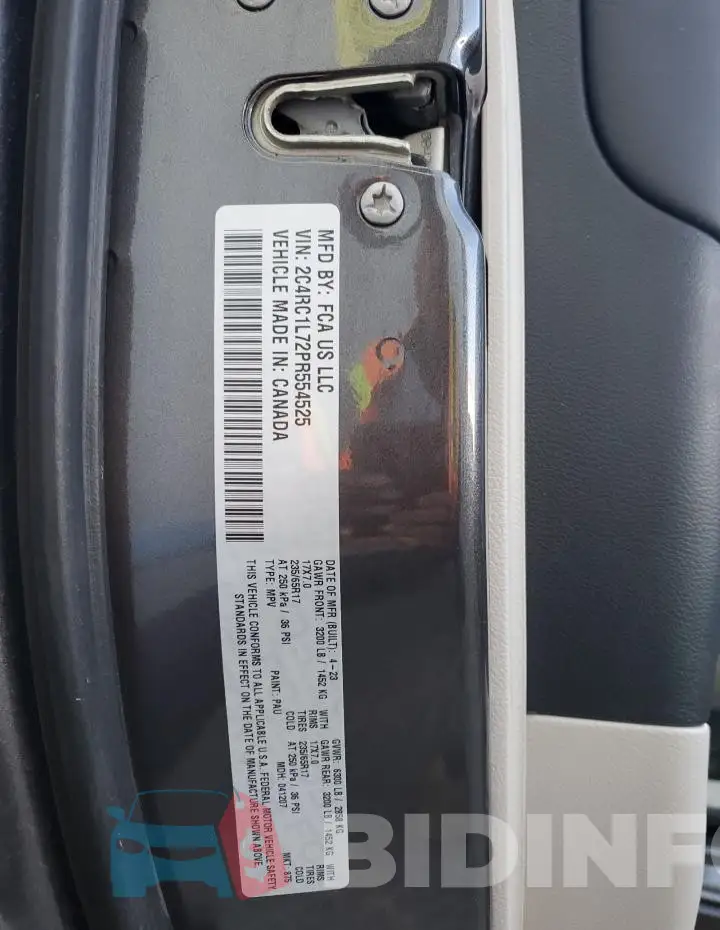 2C4RC1L72PR554525 Photo# 14