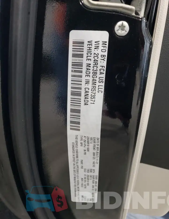 2C4RC3BG4MR573571 Photo# 13