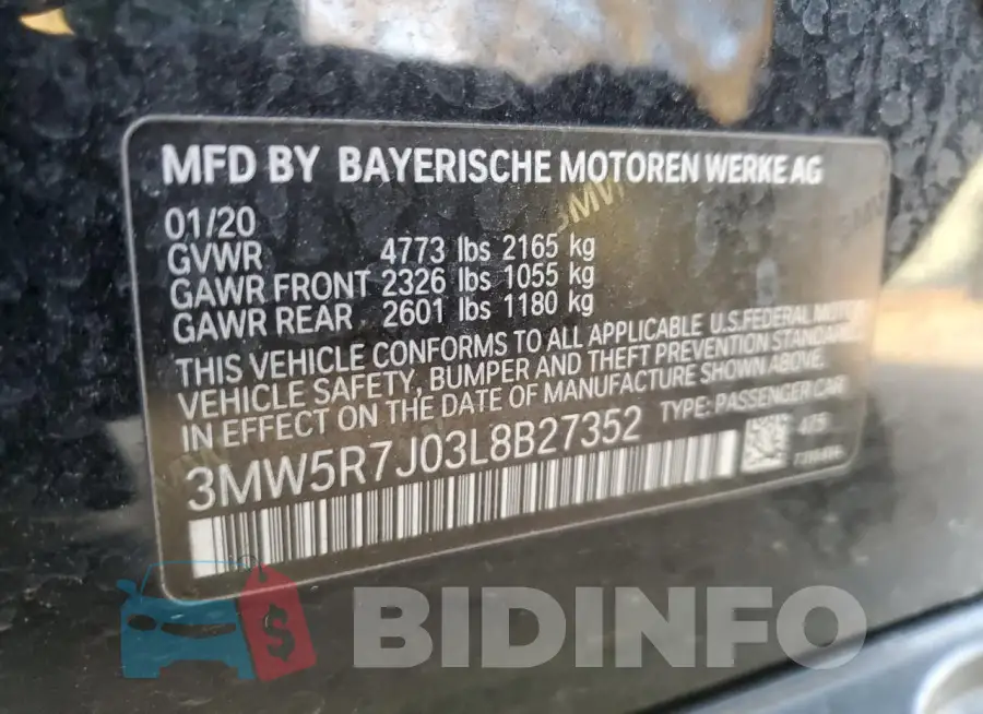 3MW5R7J03L8B27352 Photo# 13