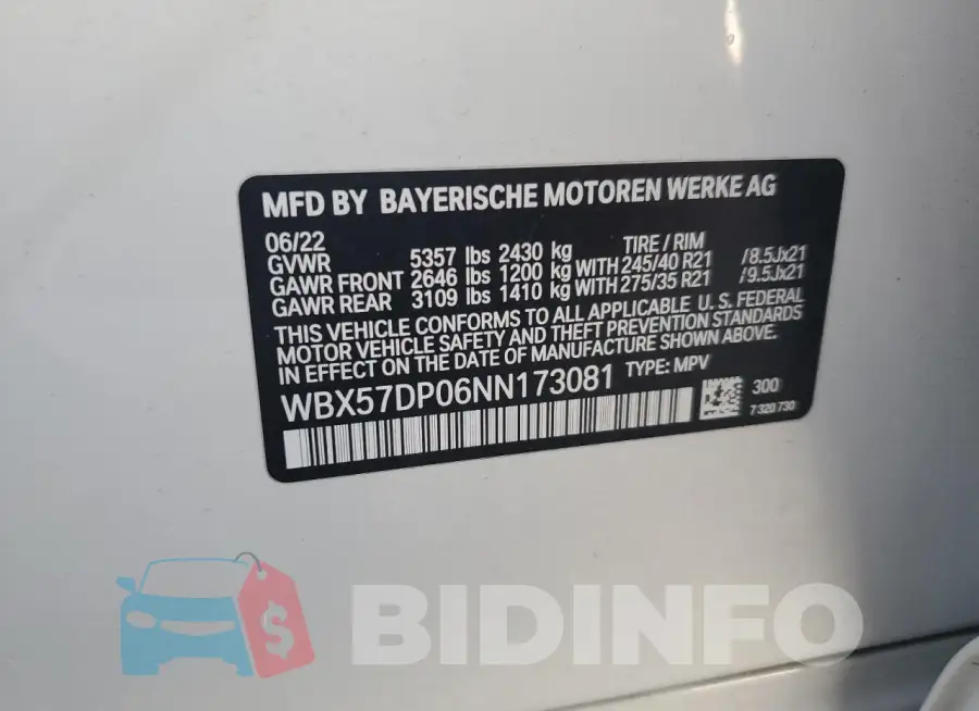 WBX57DP06NN173081 Photo# 12
