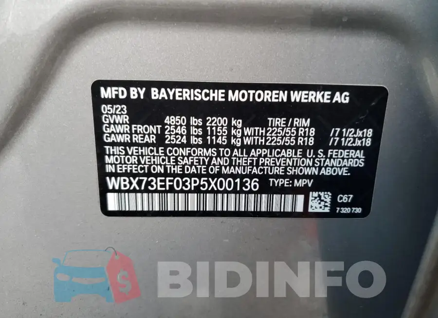 WBX73EF03P5X00136 Photo# 14