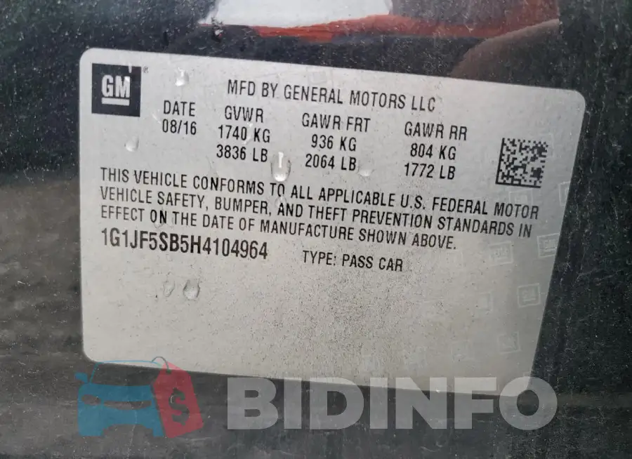 1G1JF5SB5H4104964 Photo# 12