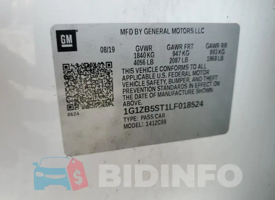 1G1ZB5ST1LF018524 Photo# 12