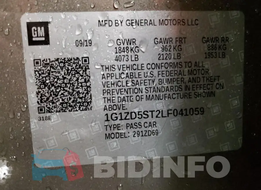 1G1ZD5ST2LF041059 Photo# 12