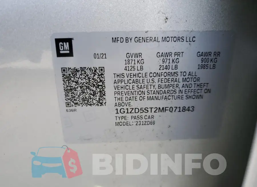 1G1ZD5ST2MF071843 Photo# 12