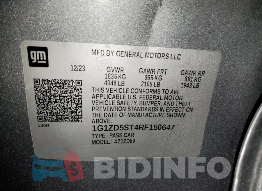 1G1ZD5ST4RF150647 Photo# 12