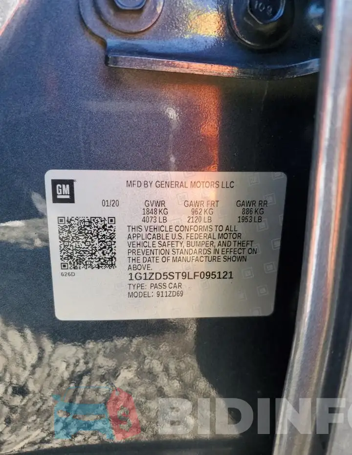 1G1ZD5ST9LF095121 Photo# 12