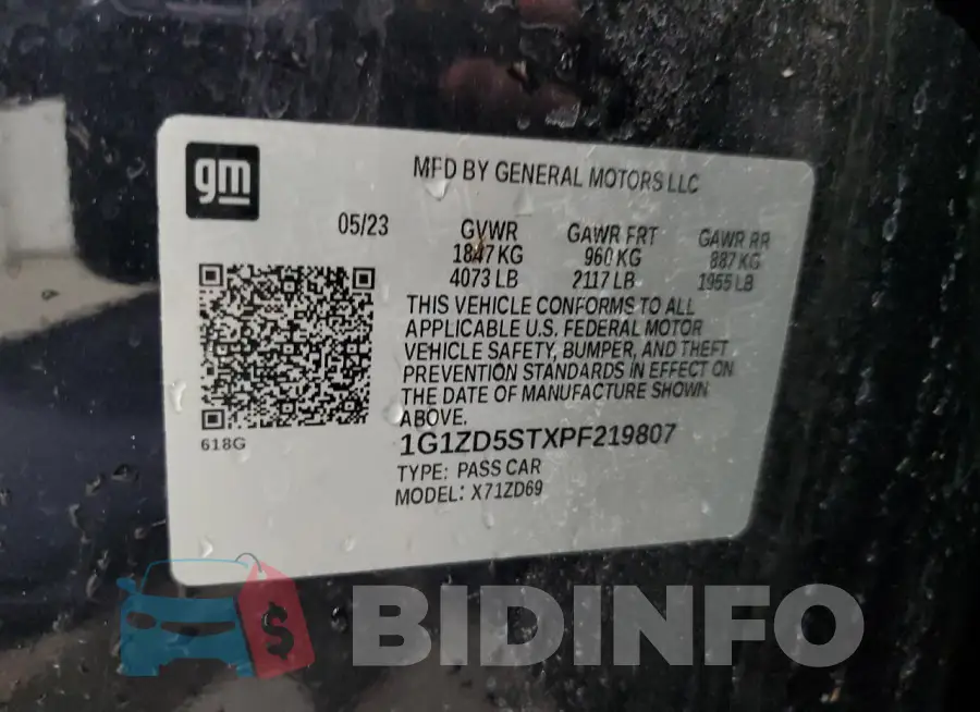 1G1ZD5STXPF219807 Photo# 13