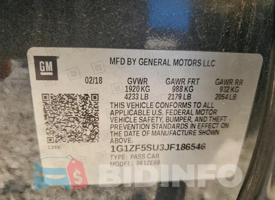 1G1ZF5SU3JF186546 Photo# 12