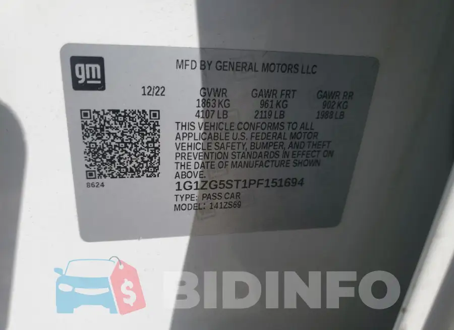 1G1ZG5ST1PF151694 Photo# 12
