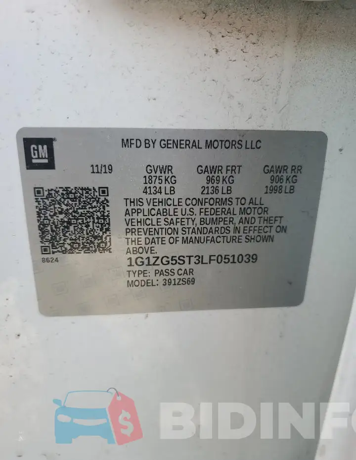 1G1ZG5ST3LF051039 Photo# 12